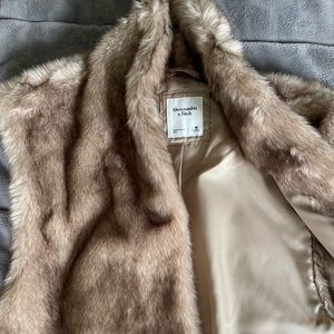 Abercrombie & Fitch faux fur vest.  NWOT.  Size medium.